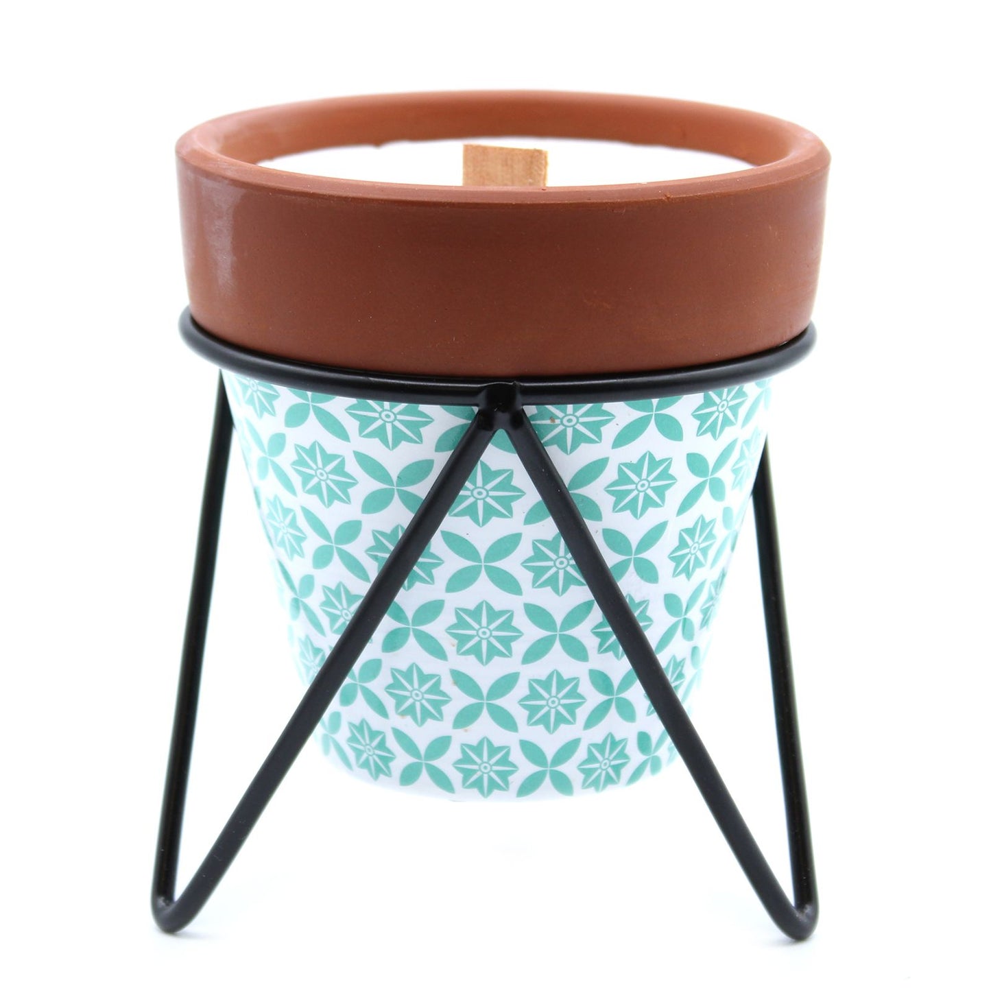 Detailed close up view highlighting the high quality craftsmanship and individual features of the agnes cat herb garden candles rosemary593