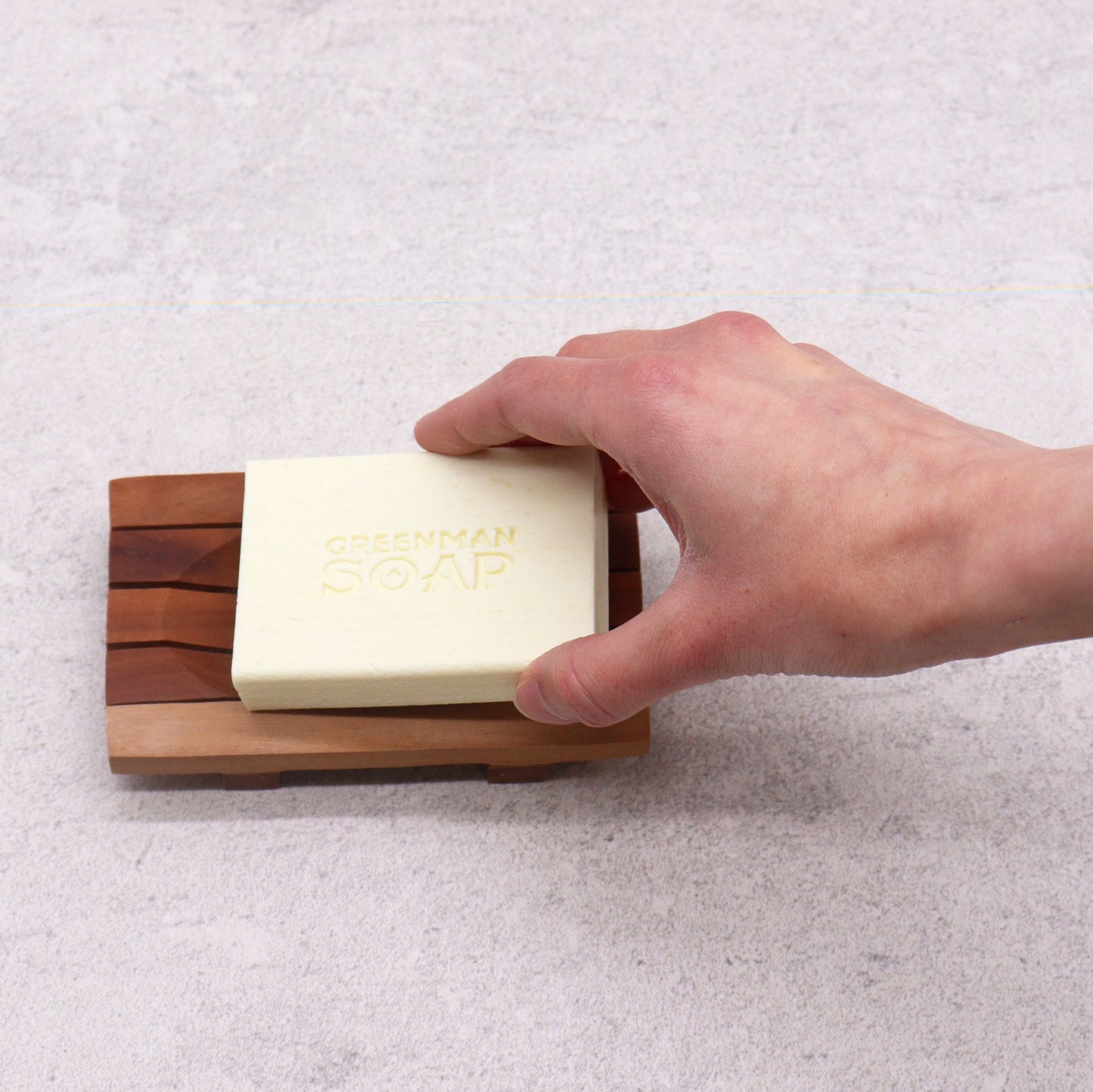 Classic Mahogany Soap Dish - Grid Drainer from our luxury classic mahogany soap dishes collection
