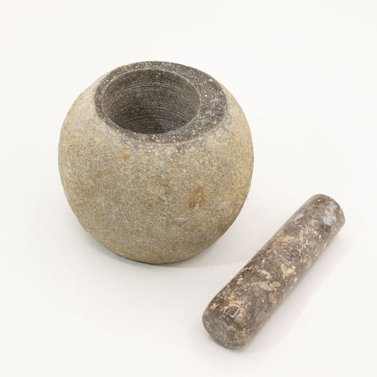 Natural Riverstone Decorative Pestle & Mortar- Large (aprox 15x12cm) from our luxury natural riverstone decorative pestle & mortars collection