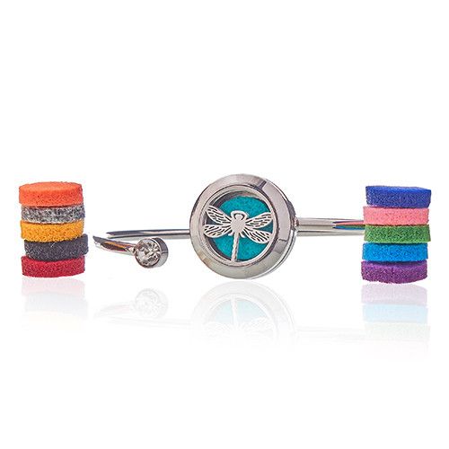 Aromatherapy Jewellery Crystal Bracelet - Dragonfly - 20mm from our luxury aromatherapy diffuser necklaces collection