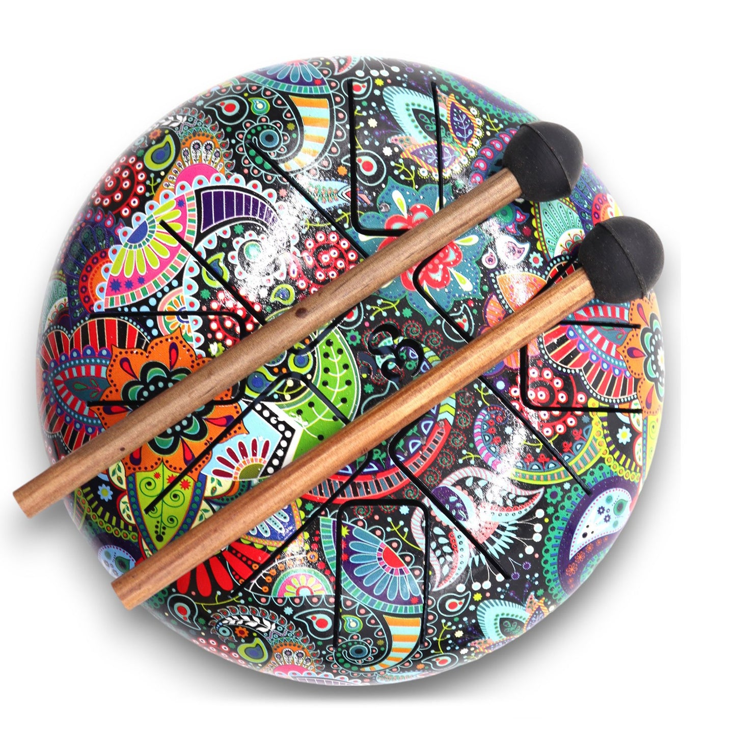 Photo 3 of Hapi Drum Multicoloured Om - 18cm Meditation Drum Premium Ed featuring authentic premium craftsmanship.