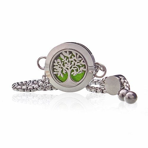 Aromatherapy Jewellery Chain Bracelet - Tree of Life - 20mm from our luxury aromatherapy diffuser necklaces collection