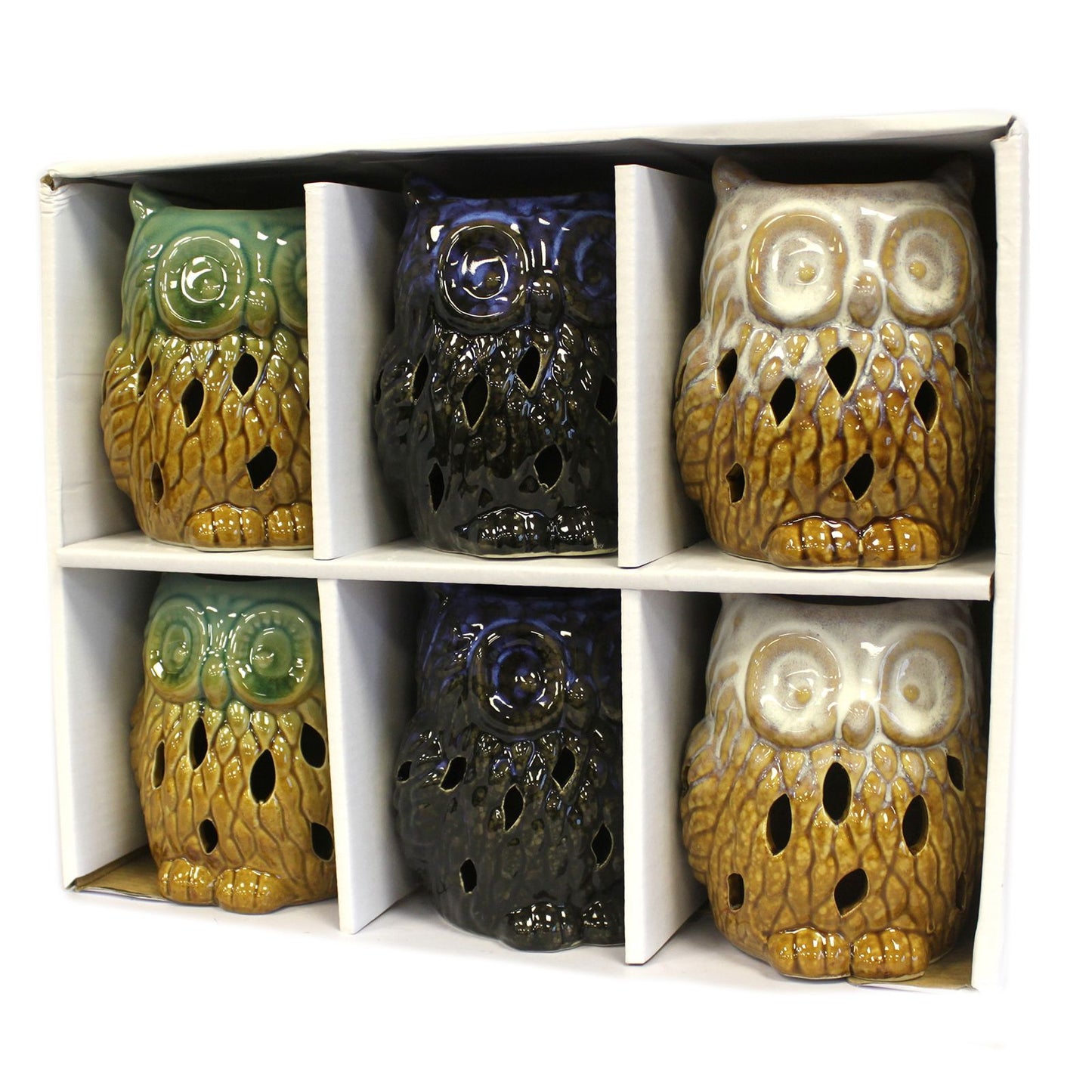 Classic Rustic Oil Burner - Owl (assorted) from our luxury classic rustic oil burners collection