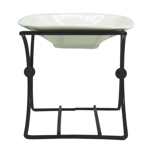 Ceramic & Metal Square Stand