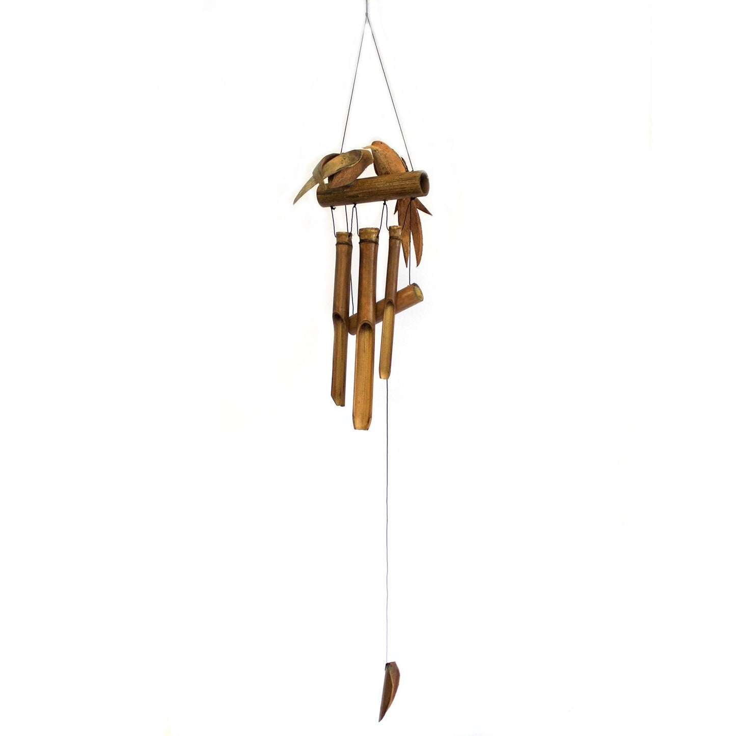 Coconut Twin Birds Windchimes from our luxury wild wild bamboo wind chimes collection