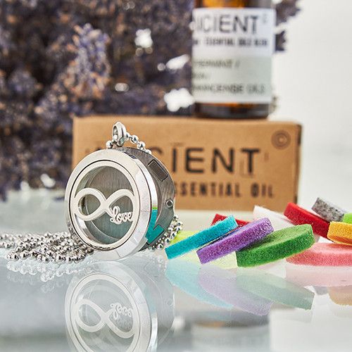 Aromatherapy Diffuser Necklace - Infinity Love 25mm from our luxury aromatherapy diffuser necklaces collection