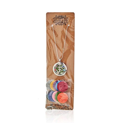 Aromatherapy Jewellery Necklace - Hamsa Chakra - 30mm from our luxury aromatherapy diffuser necklaces collection