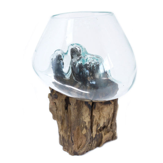 Photo 2 of Molten Glass On Wood - Large Bowl Luxury Decor Premium Editi featuring authentic premium craftsmanship.