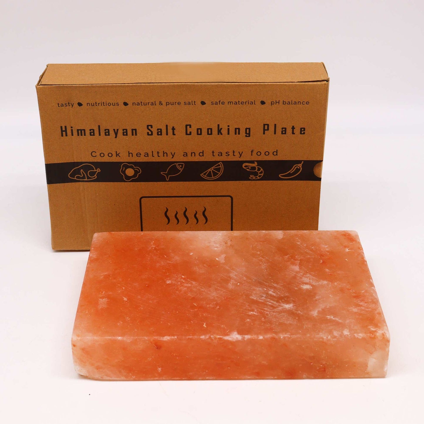 Himalayan Salt Cooking Plate - Rectangle - 30x20x5cm from our luxury himalayan salt cooking plates collection
