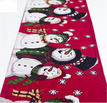 Load image into Gallery viewer, Christmas themed cotton embroidery table flag - Giftexonline
