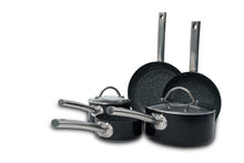 Load image into Gallery viewer, Durastone 5Pc Saucepans &amp; Frying Pans Cookware Set Ceramic Non-Stick Coating Glass Lids
