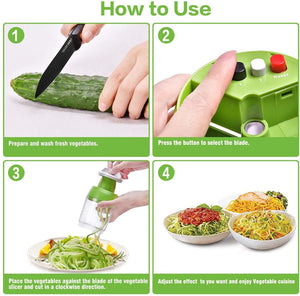 5 in1 Handheld Spiralizer Vegetable Slicer