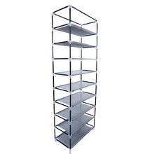 Load image into Gallery viewer, Fashionable Non-woven Fabric Shoe Rack Grey
