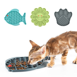 Fish Shape Silicone  Feeding Bowl  for cats and small dogs