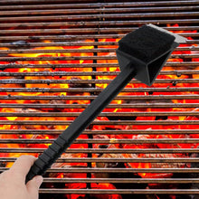 Load image into Gallery viewer, BBQ Cleaning Brush Long Handle Barbecue Grill Oven Cleaning 3 in 1 Corner Copper Wire Brush Copper Wire Sponge Shovel
