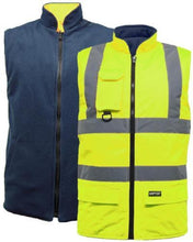 Load image into Gallery viewer, 2 in 1 Reversible Hi-Vis Body-warmer Vest - Giftexonline
