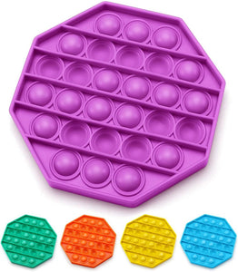 Push Pop Bubble  Stress Relief Fidget  Octagon Purple