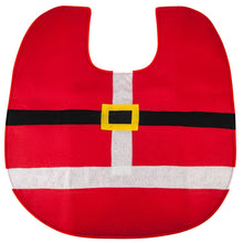 Load image into Gallery viewer, CC Santa Toilet Seat Cover &amp; Mat Set
