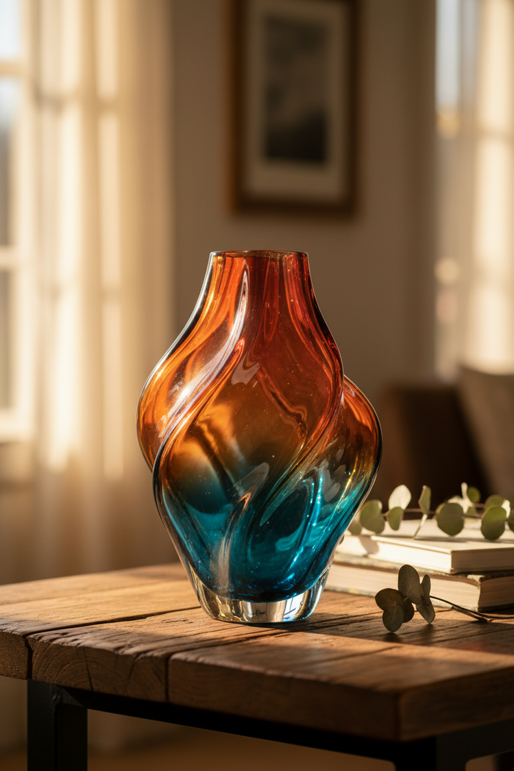 Molten glass decor