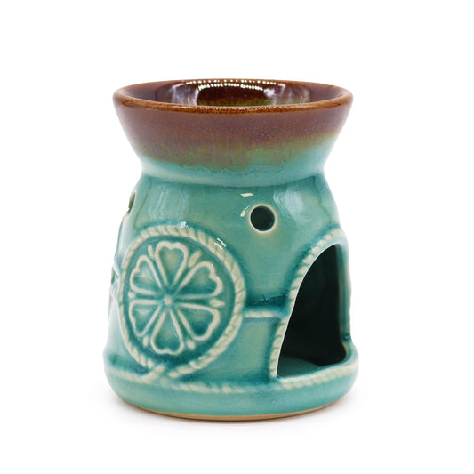Classic Spa Burner - Turquoise lifestyle product photo on neutral background
