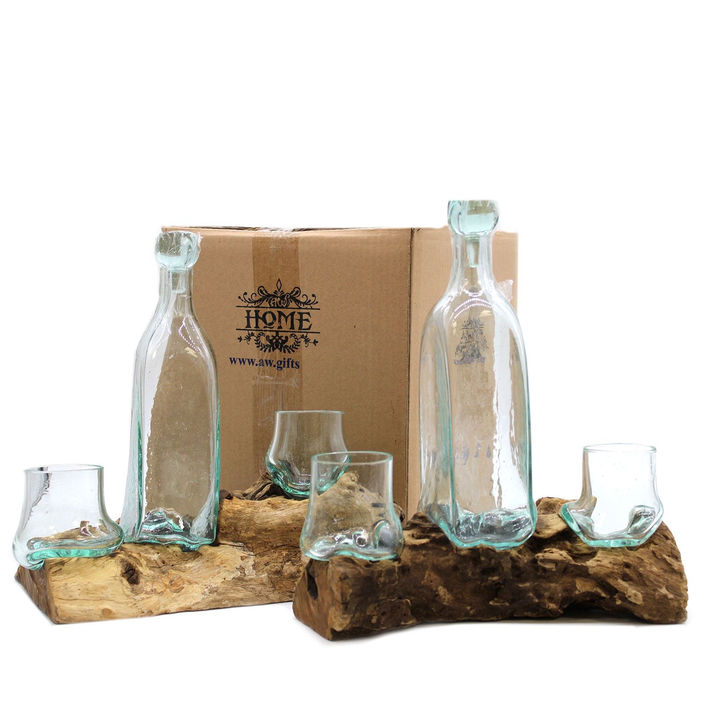 Photo 2 of Molten Glass On Wood- Whisky Set Luxury Decor Premium Editio featuring authentic premium craftsmanship.