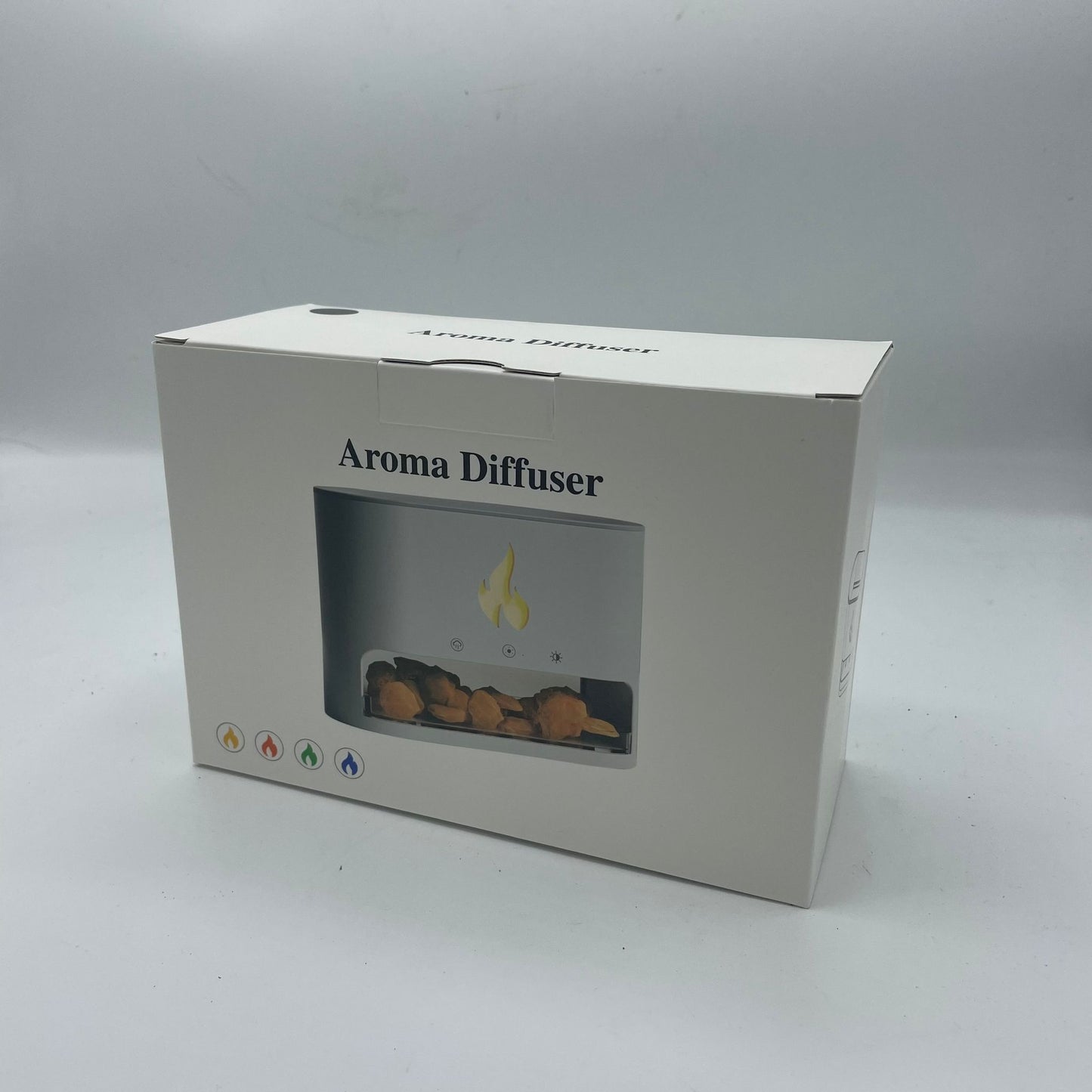 White Blaze Aroma Diffuser - Himalayan Salt Chamber - USB-C - Flame Effect (Salt included) from our luxury aroma diffusers collection