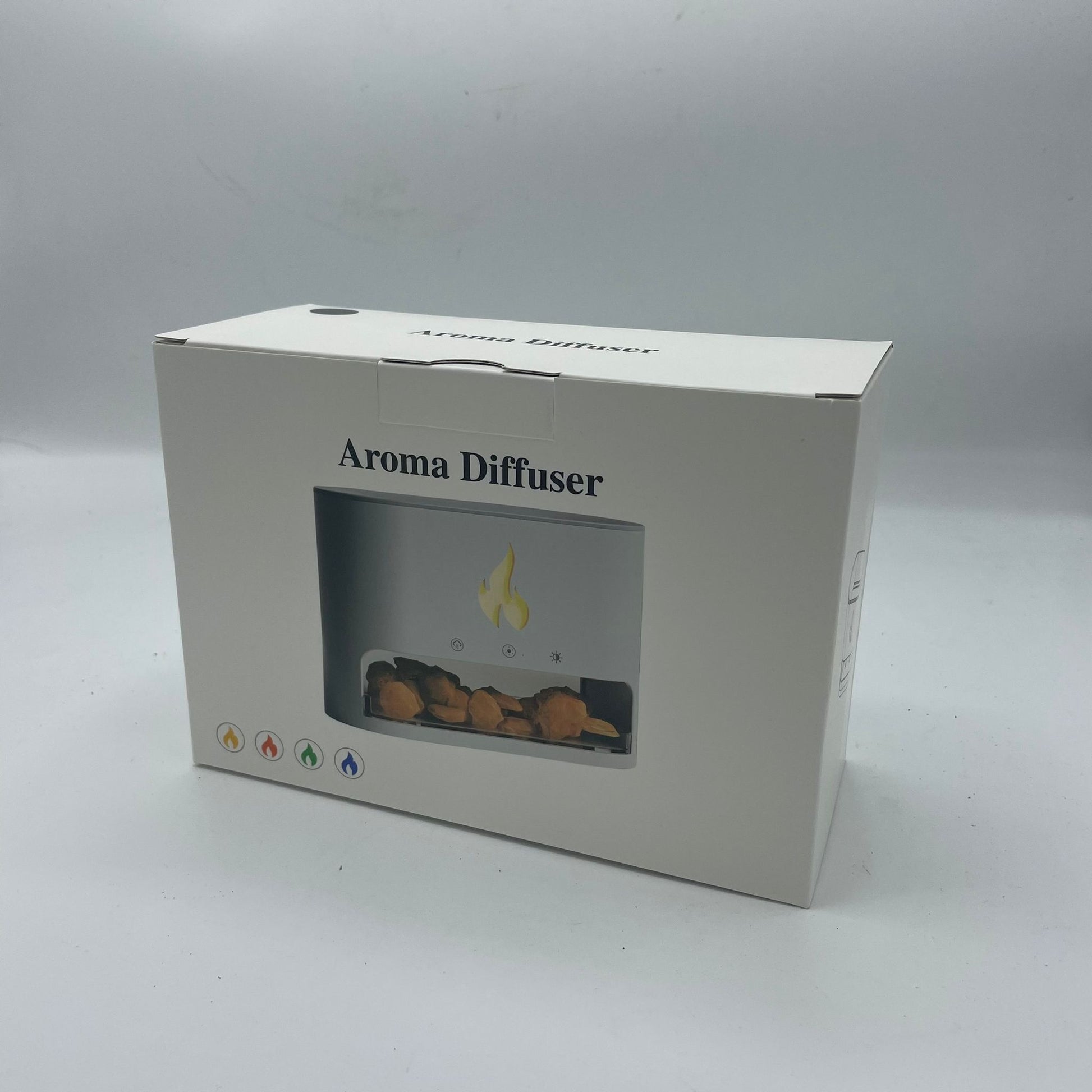 White Blaze Aroma Diffuser - Himalayan Salt Chamber - USB-C - Flame Effect (Salt included) from our luxury aroma diffusers collection