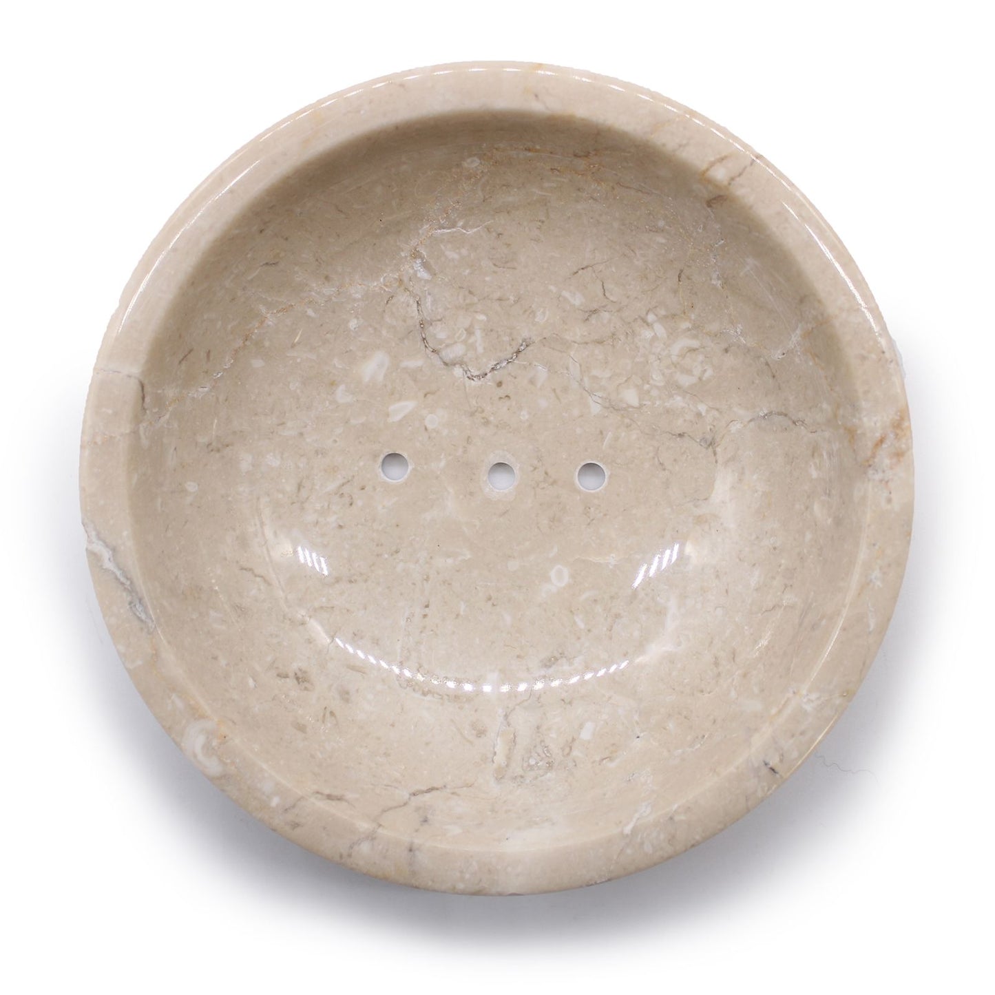 Round Honey Marble Rounded Soap Dish from our luxury stone soap dishes collection