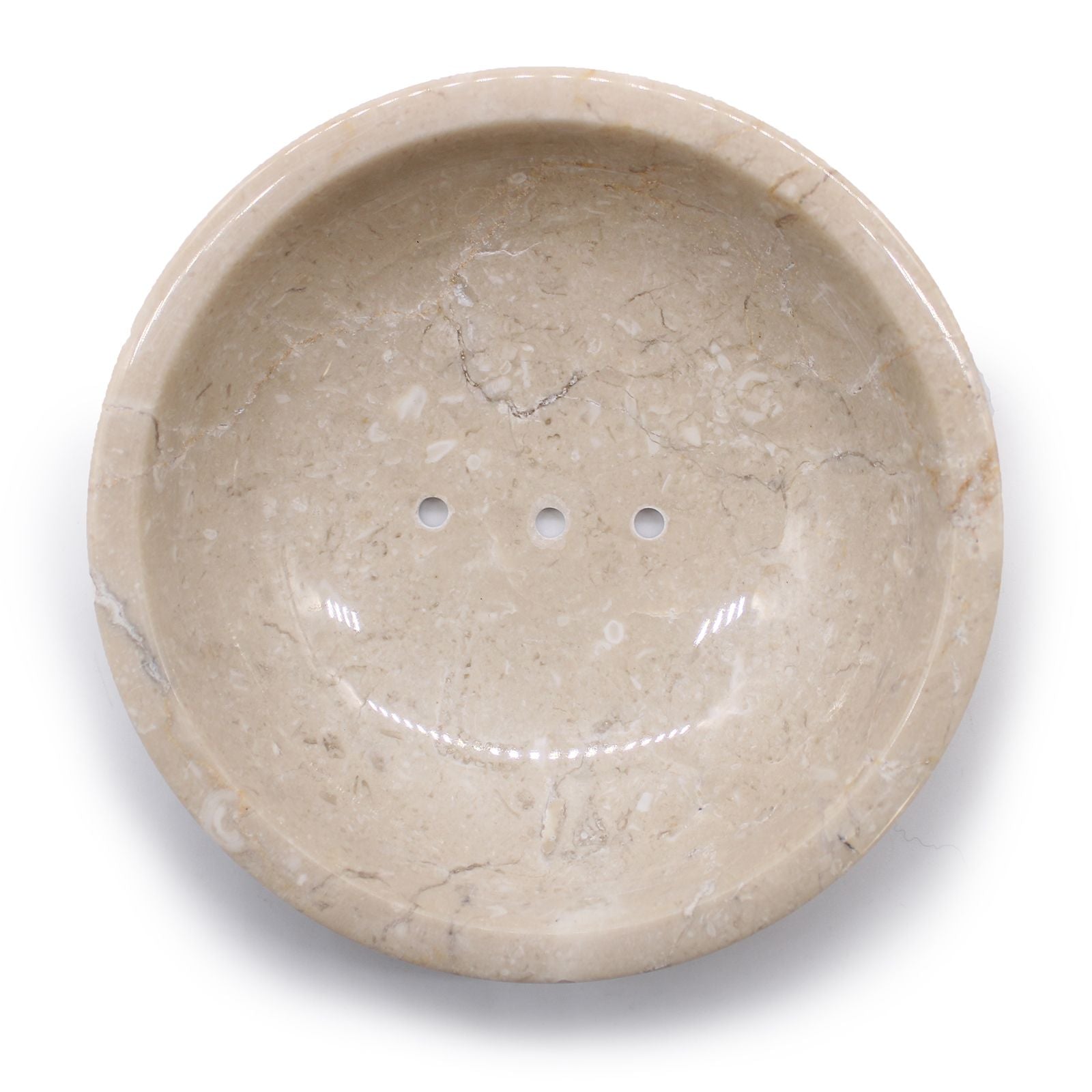 Round Honey Marble Rounded Soap Dish from our luxury stone soap dishes collection