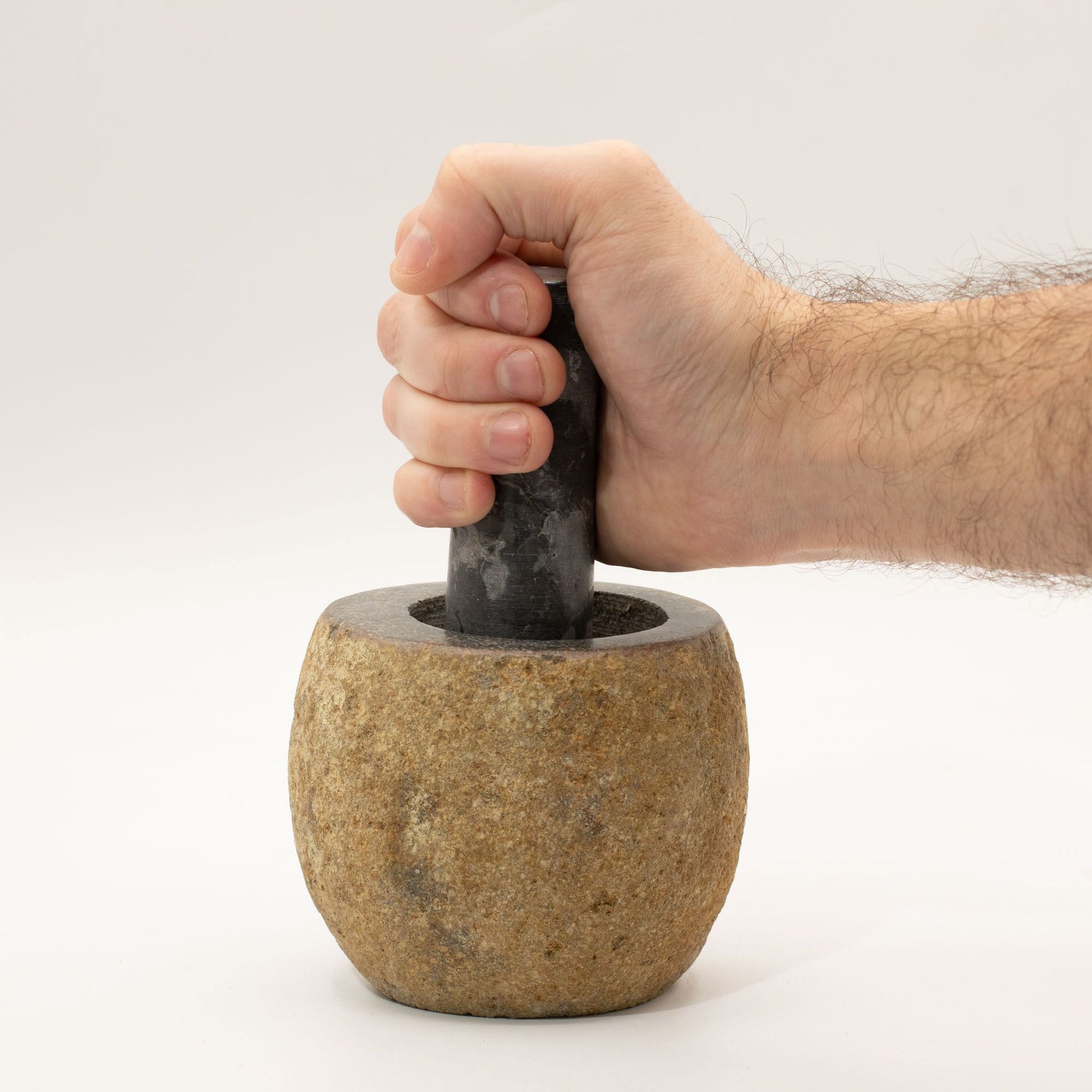 Natural Riverstone Decorative Pestle & Mortar- Small (aprox 9x7cm) from our luxury natural riverstone decorative pestle & mortars collection