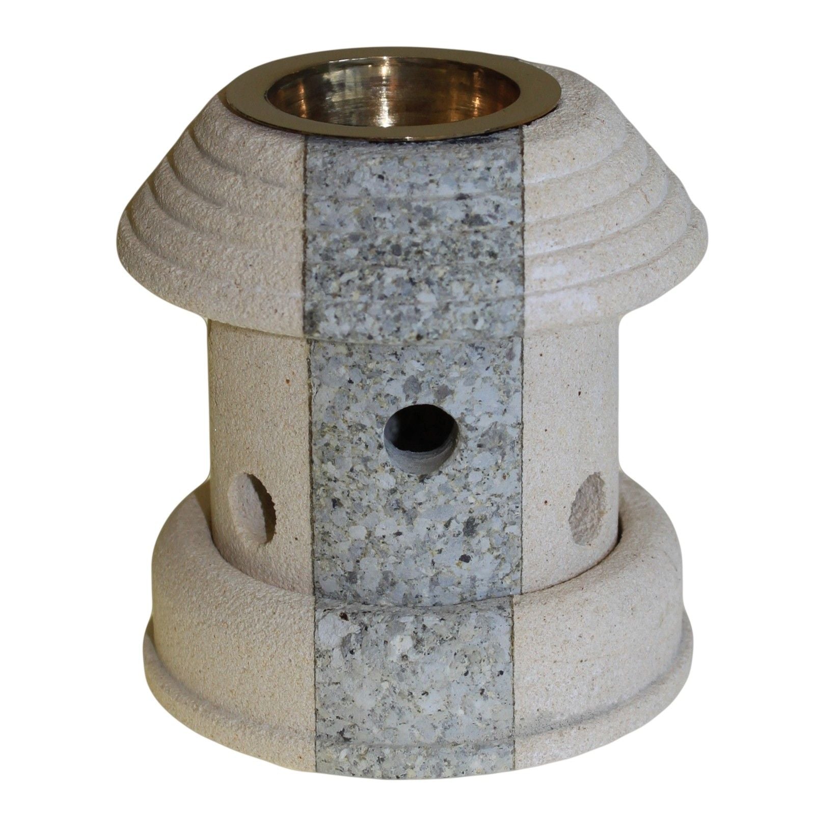 Stone Oil Burner - Combo Lantern lifestyle product photo on neutral background