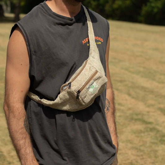 Extra Pure Hemp Bum/Fanny Bag lifestyle product photo on neutral background