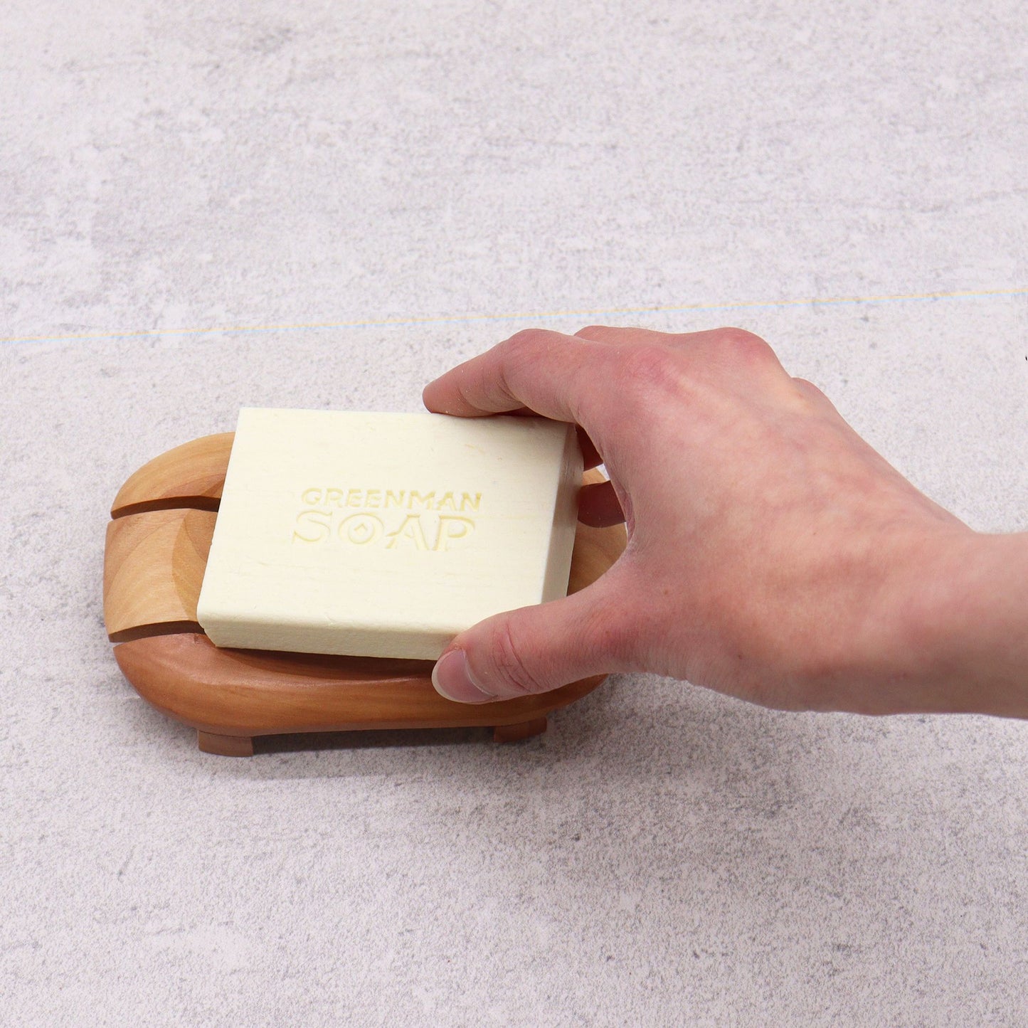 Classic Mahogany Soap Dish - Oval in Rectangle from our luxury classic mahogany soap dishes collection