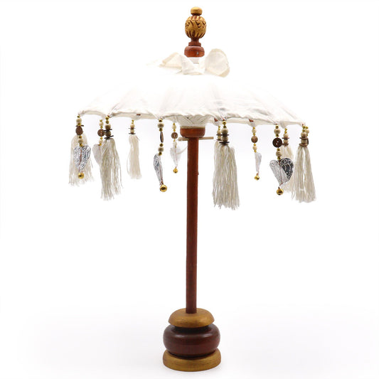 Bali Home Decor Parasol - Canvas - Natural- 40cm lifestyle product photo on neutral background