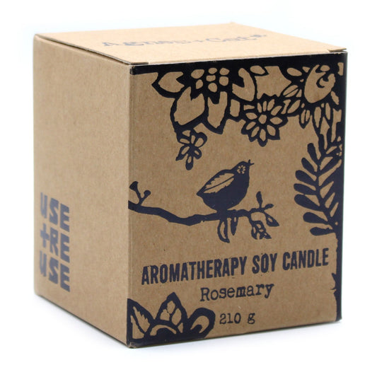 Detailed close up view highlighting the high quality craftsmanship and individual features of the agnes cat herb garden candles rosemary593
