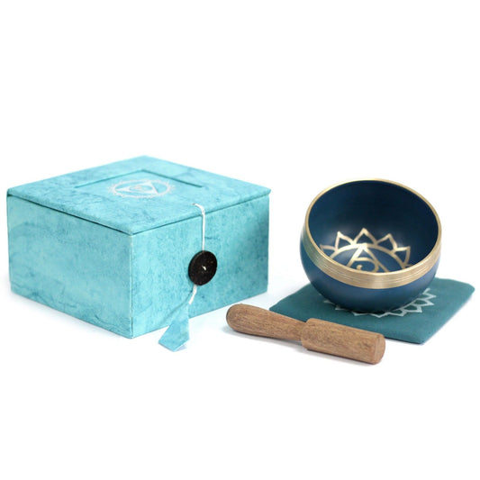 Chakra Singing Bowl - Throat lifestyle product photo on neutral background