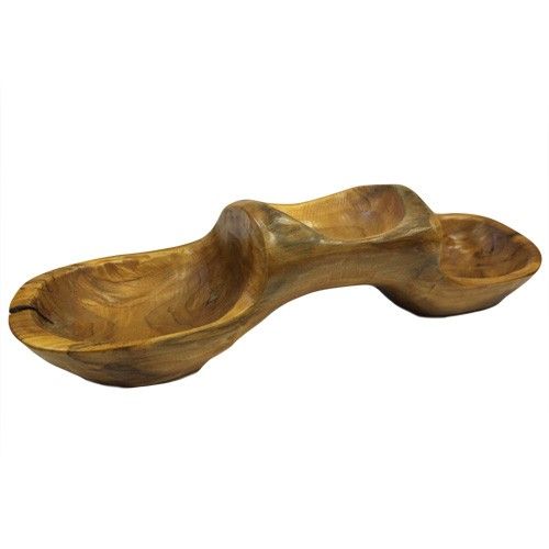 3 Bowl Pyramid aprox 40cm from our luxury teak root baskets collection
