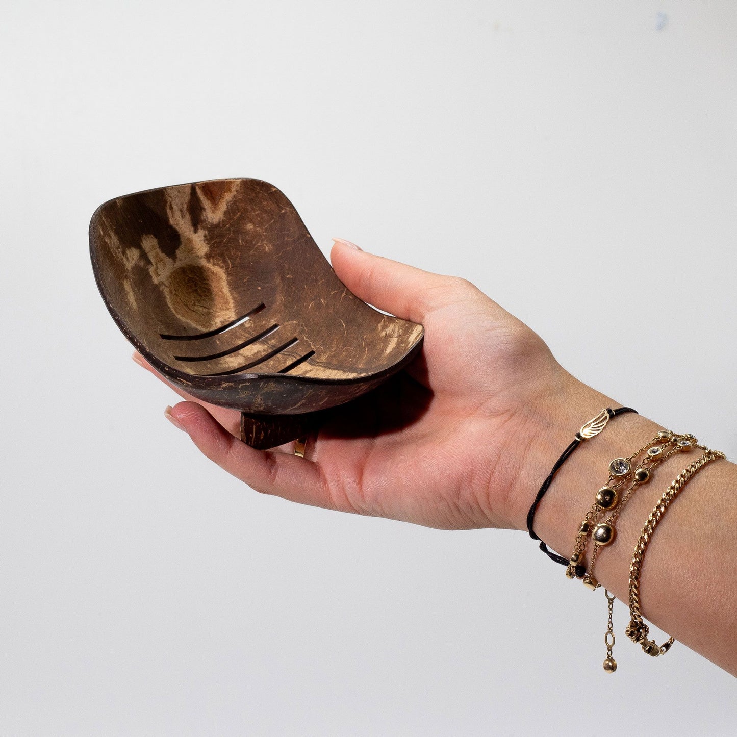 Natural Coconut Soap Dish - Oblong - 11cm from our luxury coconut soap dishes collection