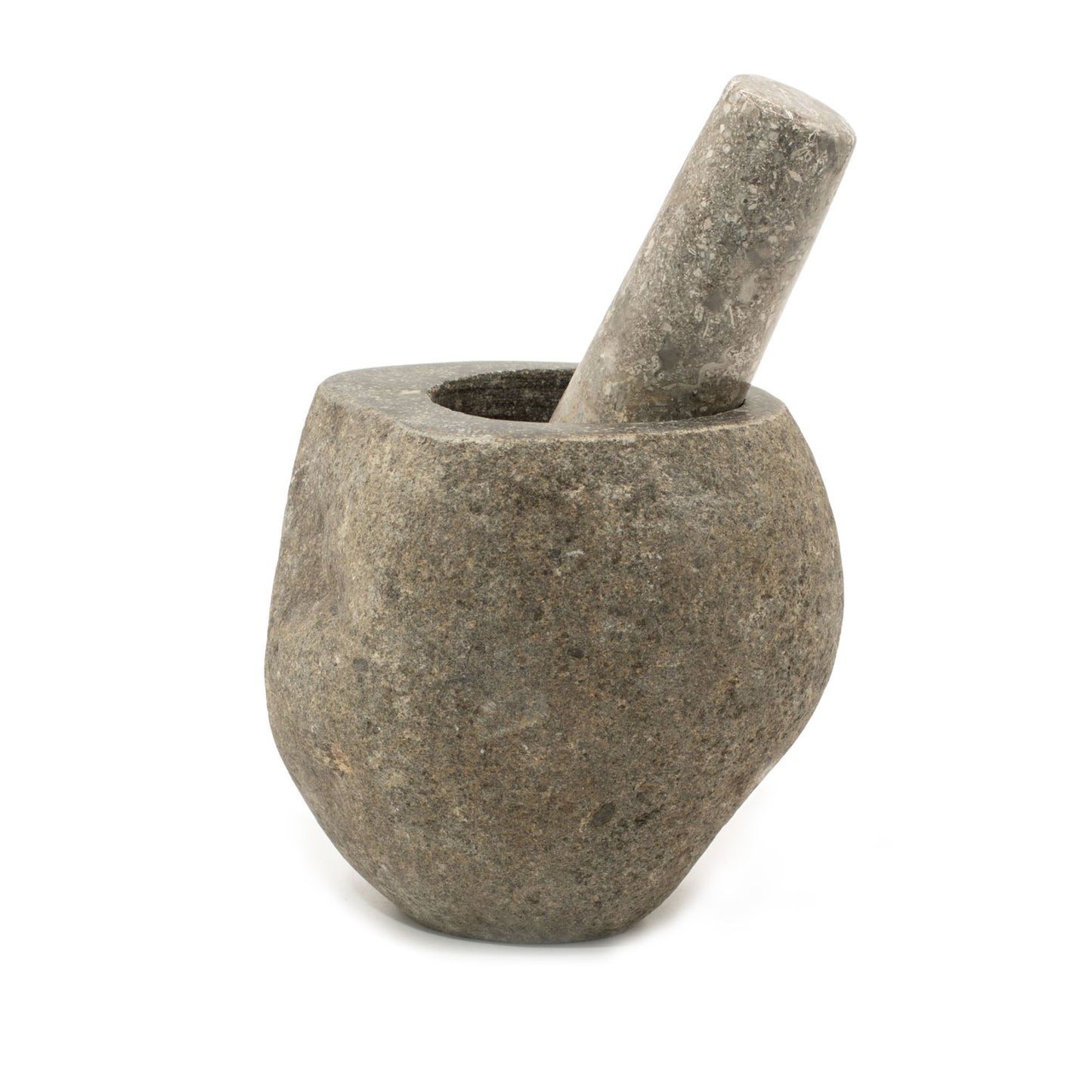 Natural Riverstone Decorative Pestle & Mortar -Medium (aprox 12x8cm) from our luxury natural riverstone decorative pestle & mortars collection