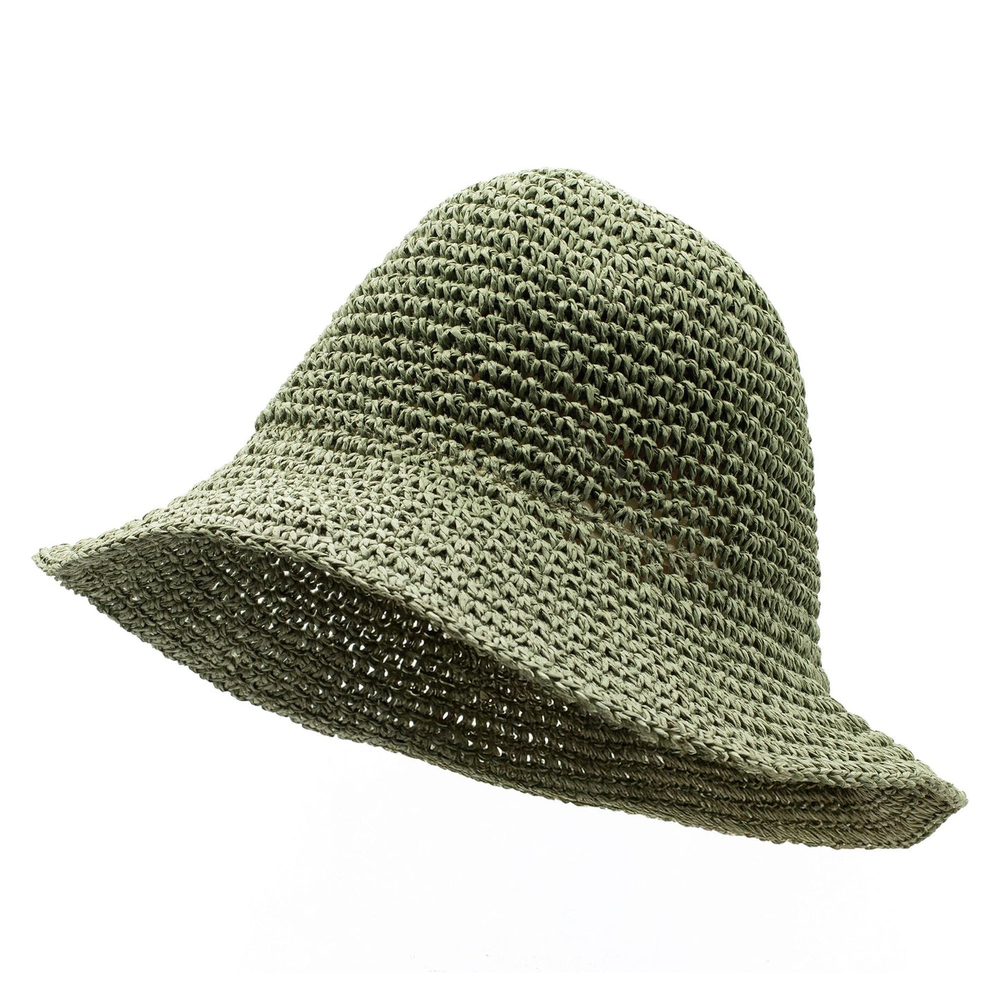 Photo 1 of Nomad Sari Floppy Straw Sun Hat - Moss Green Sun Beach Hat featuring authentic premium craftsmanship.
