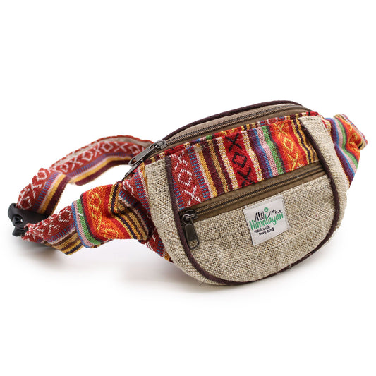 Bum Bag - Hemp & Cotton (assorted) lifestyle product photo on neutral background