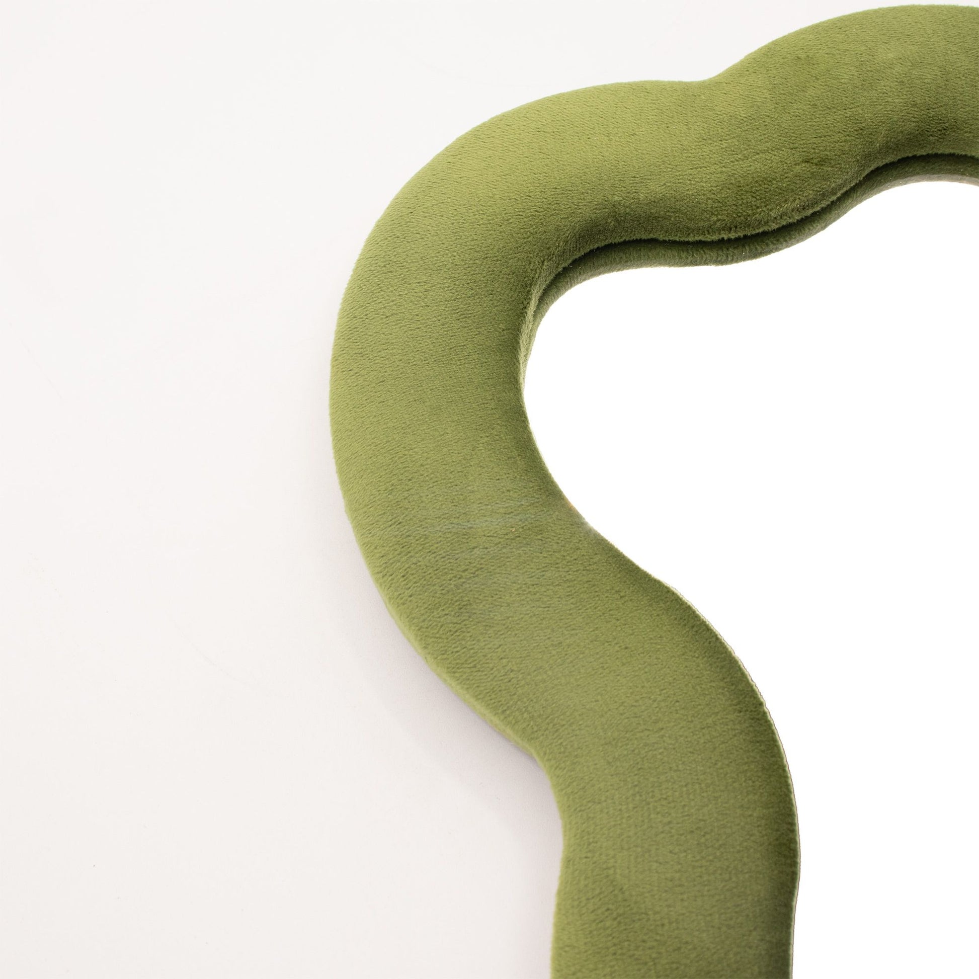 Photo 1 of Soft Squiggly Mirror - Large Cloud - Moss Green Wall Mirror featuring authentic premium craftsmanship.