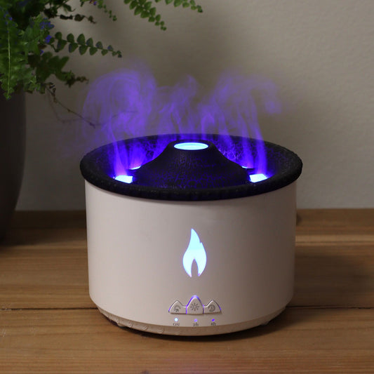 Medium Volcano Effect Aroma Diffuser (plug) Two Colours -360ml lifestyle product photo on neutral background