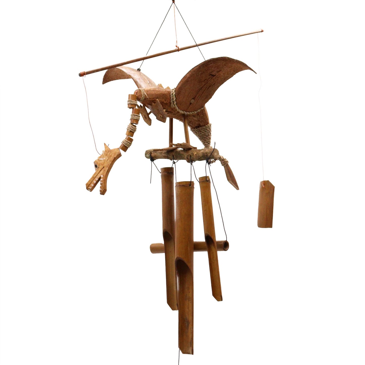 Coconut Dragon Wind Chimes from our luxury coconut dragon mobiles collection