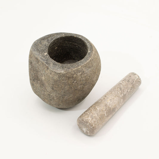 Natural Riverstone Decorative Pestle & Mortar -Medium (aprox 12x8cm) from our luxury natural riverstone decorative pestle & mortars collection