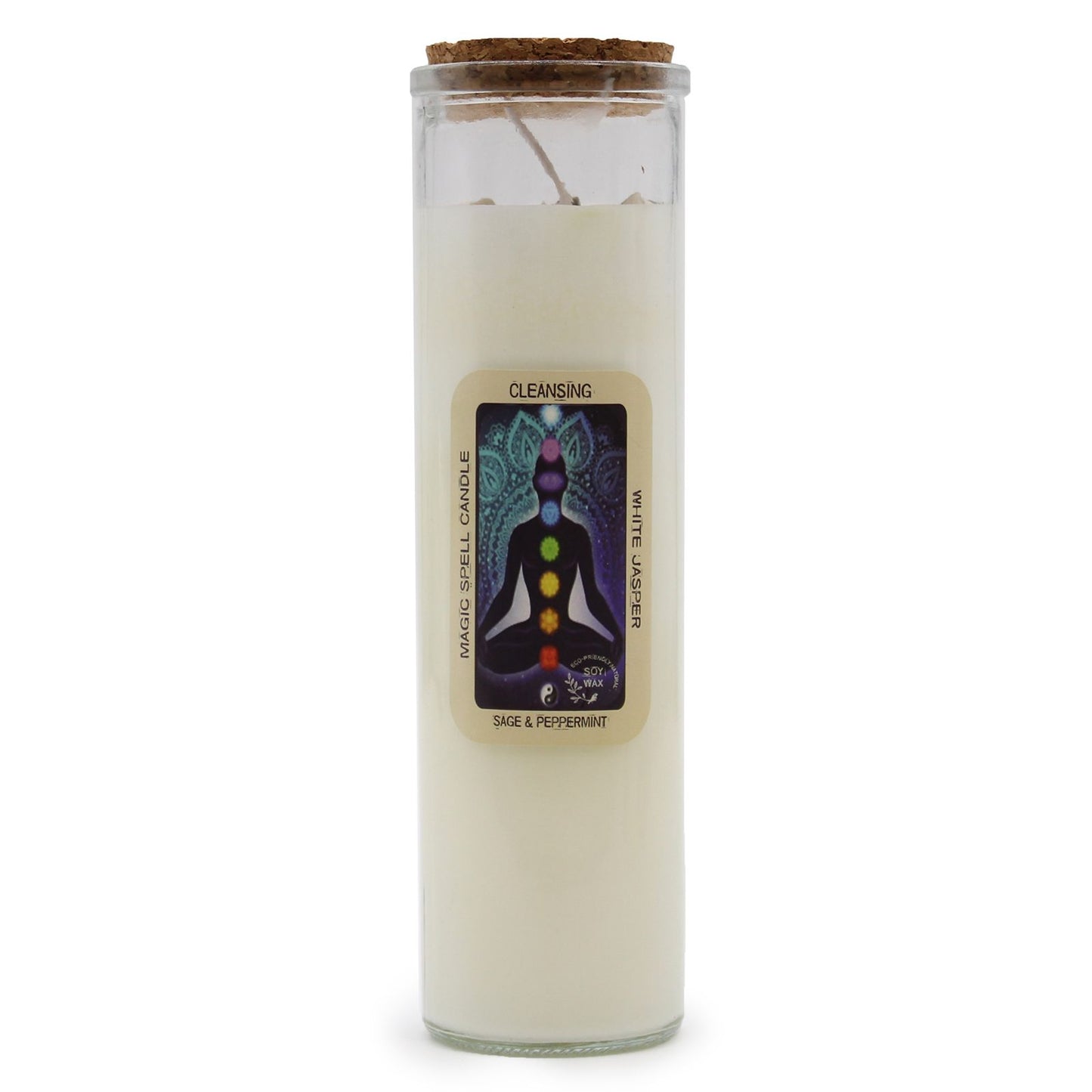 Magic Spell Candle - Cleansing lifestyle product photo on neutral background