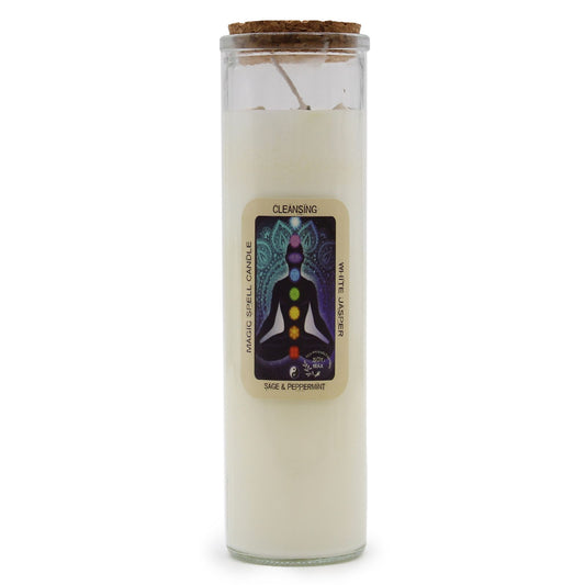 Magic Spell Candle - Cleansing lifestyle product photo on neutral background