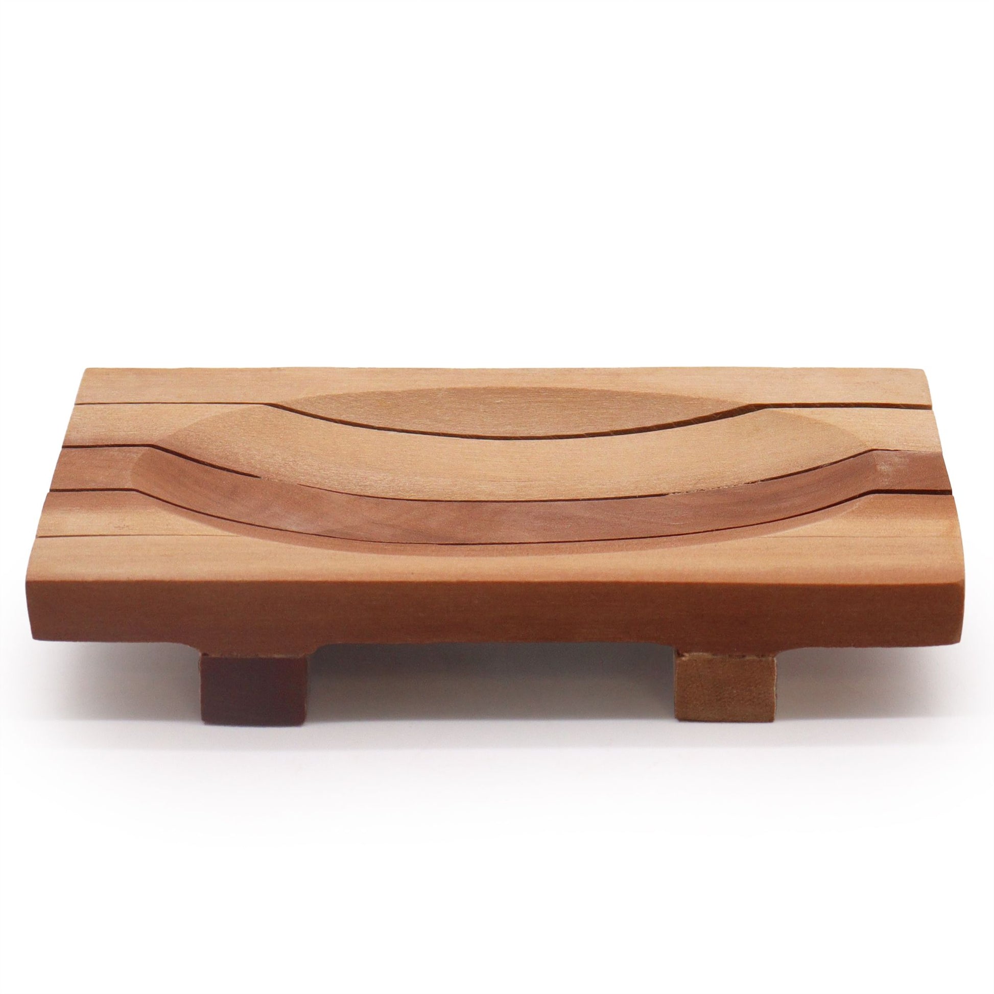 Classic Mahogany Soap Dish - Grid Drainer from our luxury classic mahogany soap dishes collection
