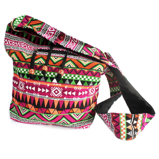 Jacquard Bag - Pink Student Back lifestyle product photo on neutral background