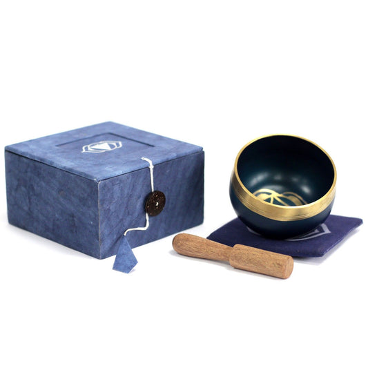 Chakra Singing Bowl - Third Eye lifestyle product photo on neutral background